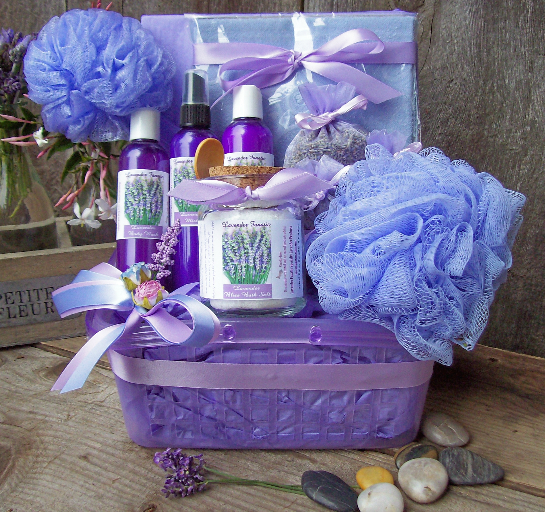 Lavender Gift Set for bath and body.