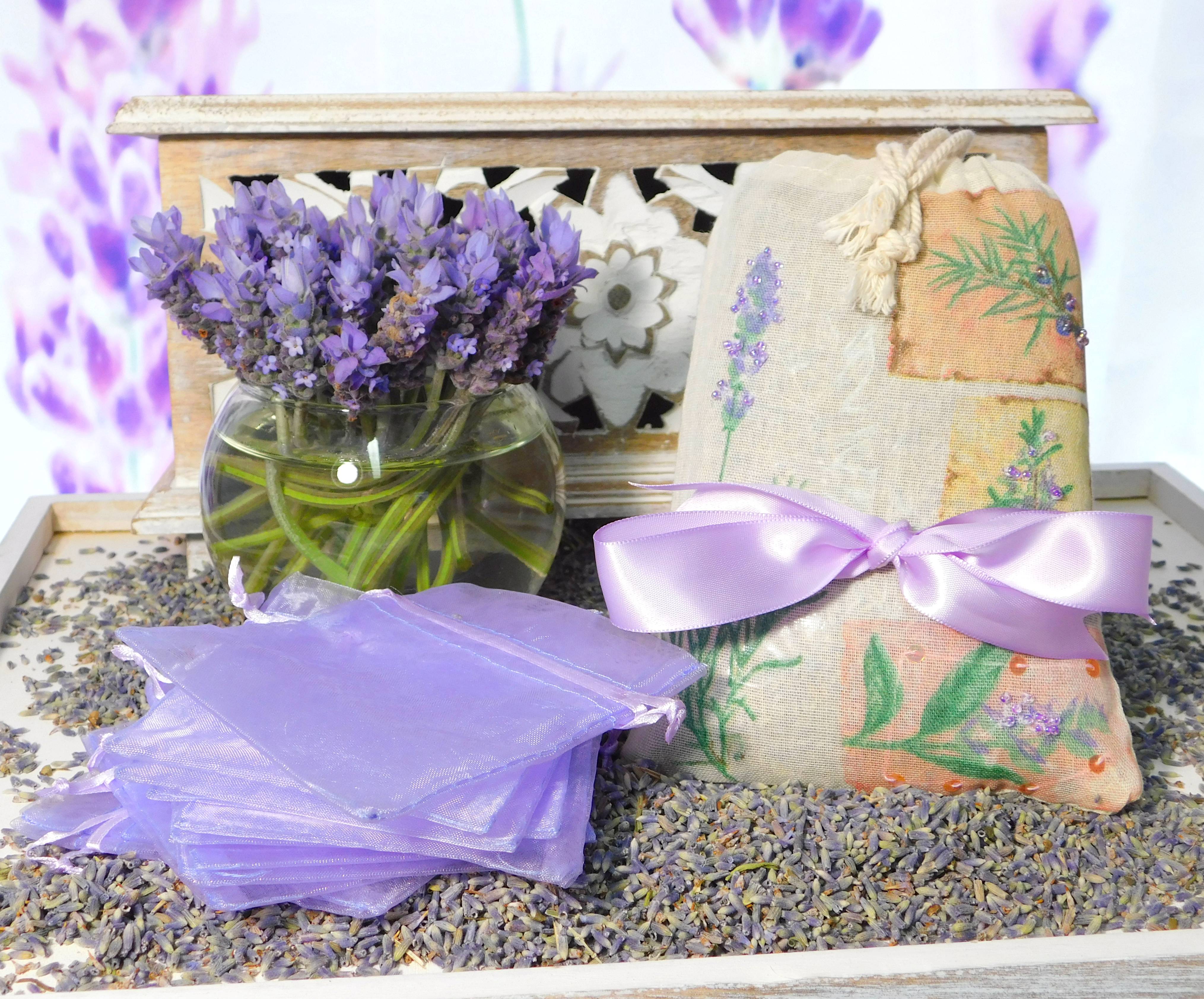 Lavender Sachet Kit for lavender gift giving.